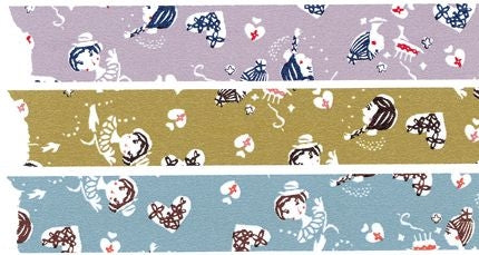 Classiky Girl Masking Tape (3 colour set, 24mm)