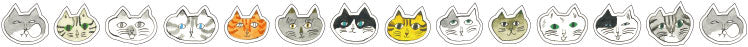Classiky Toranekobonbon Sticker Roll (Cats or Dogs 18mm)