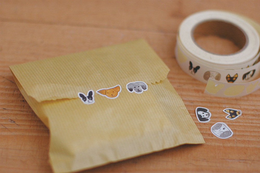 Classiky Toranekobonbon Sticker Roll (Cats or Dogs 18mm)