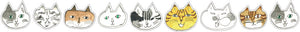 Classiky Toranekobonbon Sticker Roll (Cats or Dogs 30mm)