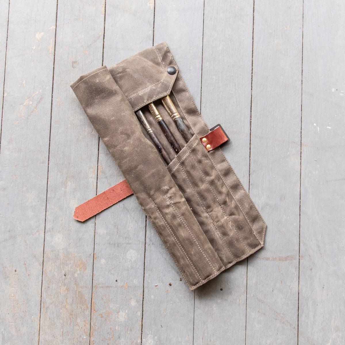 Peg and Awl Helga Paint Brush Roll (7 colours)