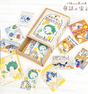 Shinzi Katoh - Flake Sticker Set - Aesop's Fables (2 patterns)