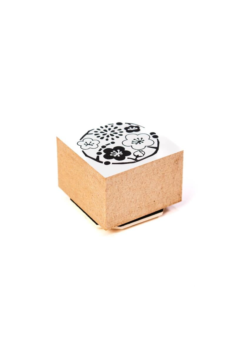 Shachihata wooden rubber stamps (Japanese motifs - 6 patterns) - NOMADO Store 