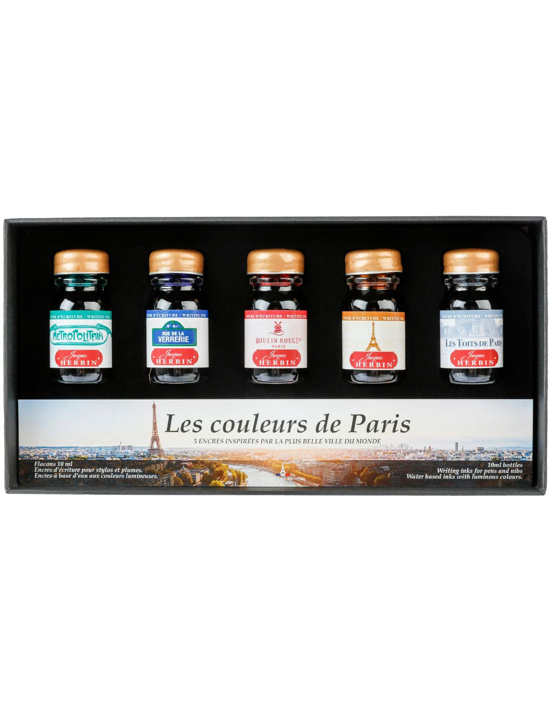 Herbin - Paris collection - Les couleurs de Paris Set - 5 inks (10 ml each)