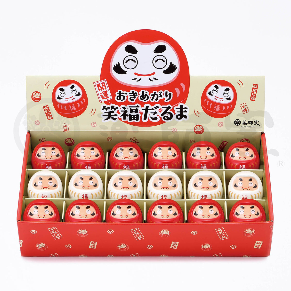 Yakushigama – Okiagari Lucky Daruma (white or red)