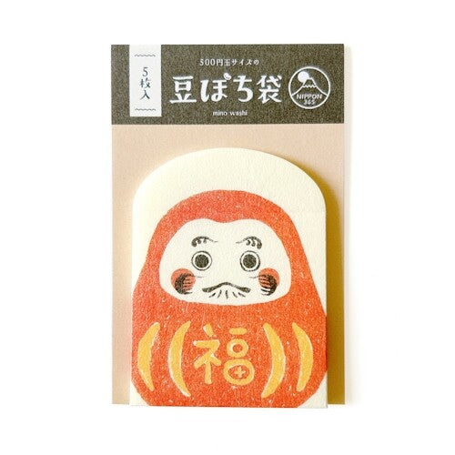 Furukawa Shiko Daruma - Mini Mino Washi Gift Envelope - NOMADO Store 