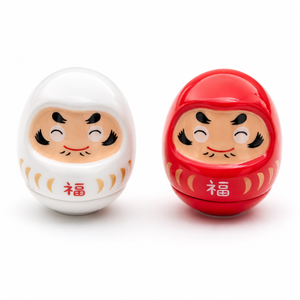 Yakushigama – Okiagari Lucky Daruma (white or red)