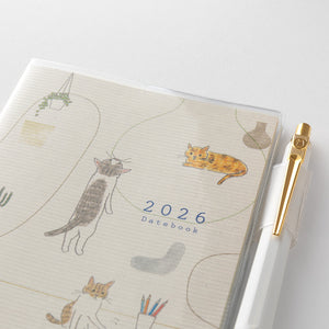 Midori Pocket diary slim cat 2026 - Preorder