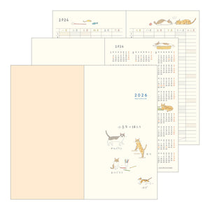 Midori Pocket diary slim cat 2026 - Preorder