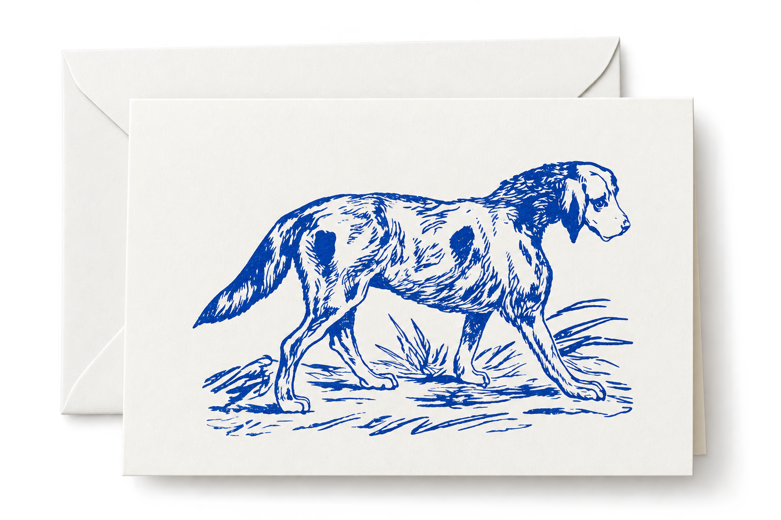 Nomado Kappan - Vintage Dog – Letterpress Greeting Card