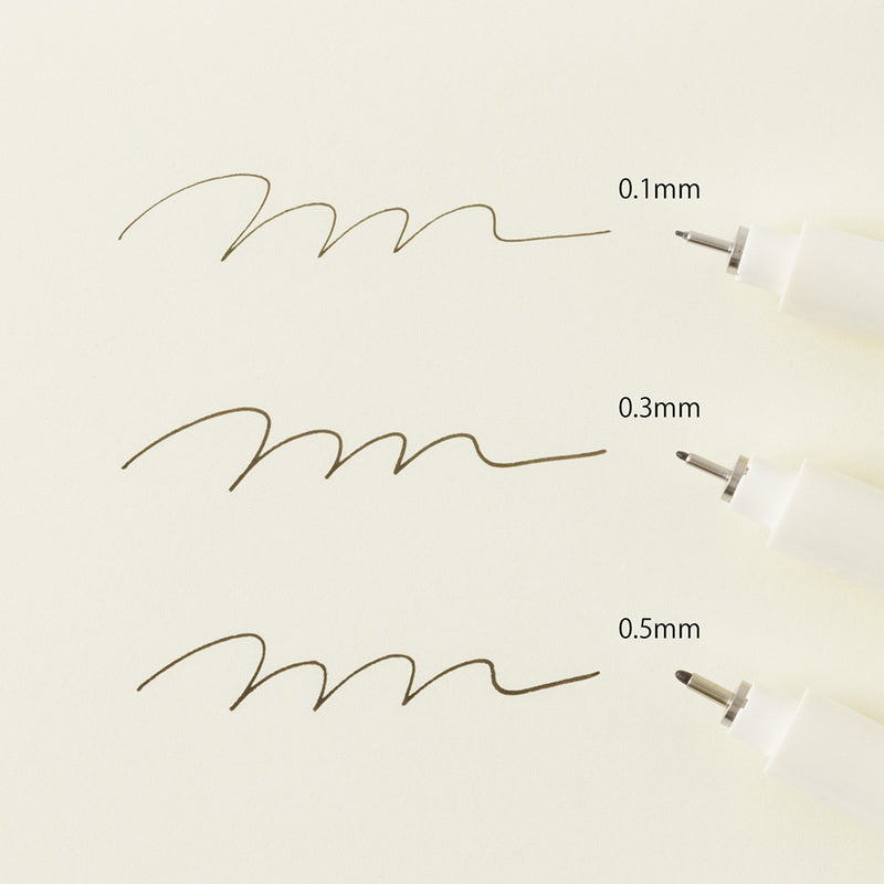 MD drawing pen - Waterproof pigment fineliner - 3 sizes