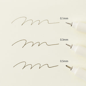 MD drawing pen - Waterproof pigment fineliner - 3 sizes