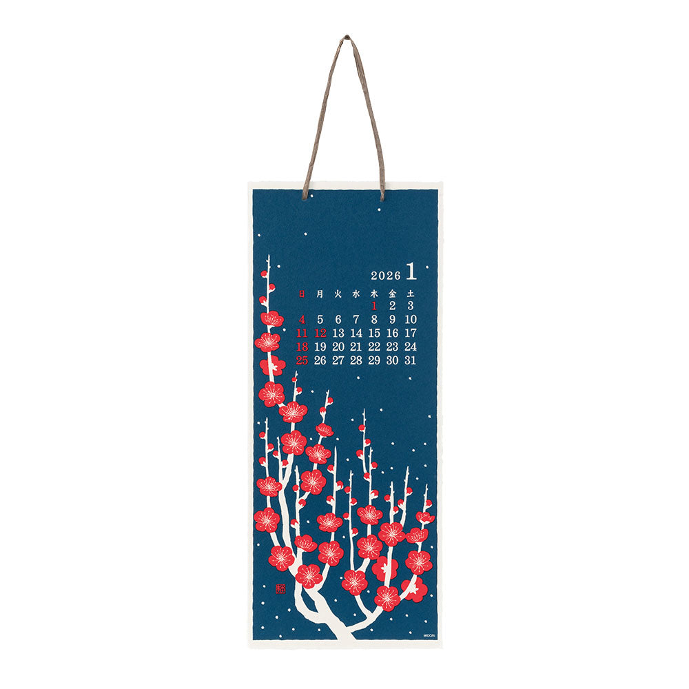 Echizen Wall calendar 2026 - Large (Flower)  - Preorder