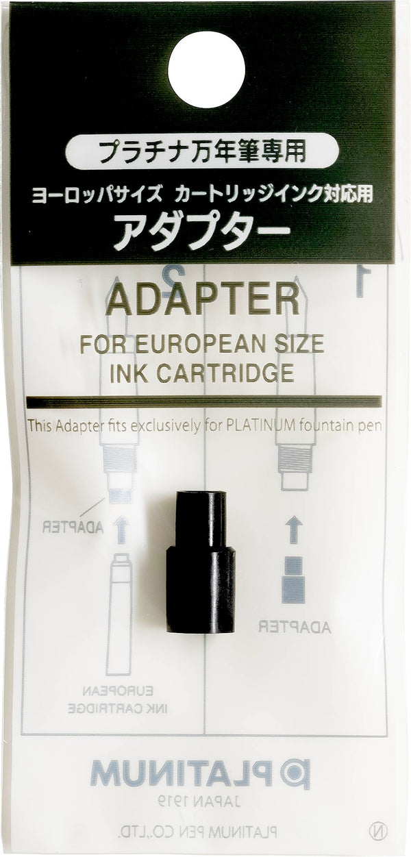 Platinum Fountain Pen Adapter for European Size Ink Cartridges - NOMADO ...