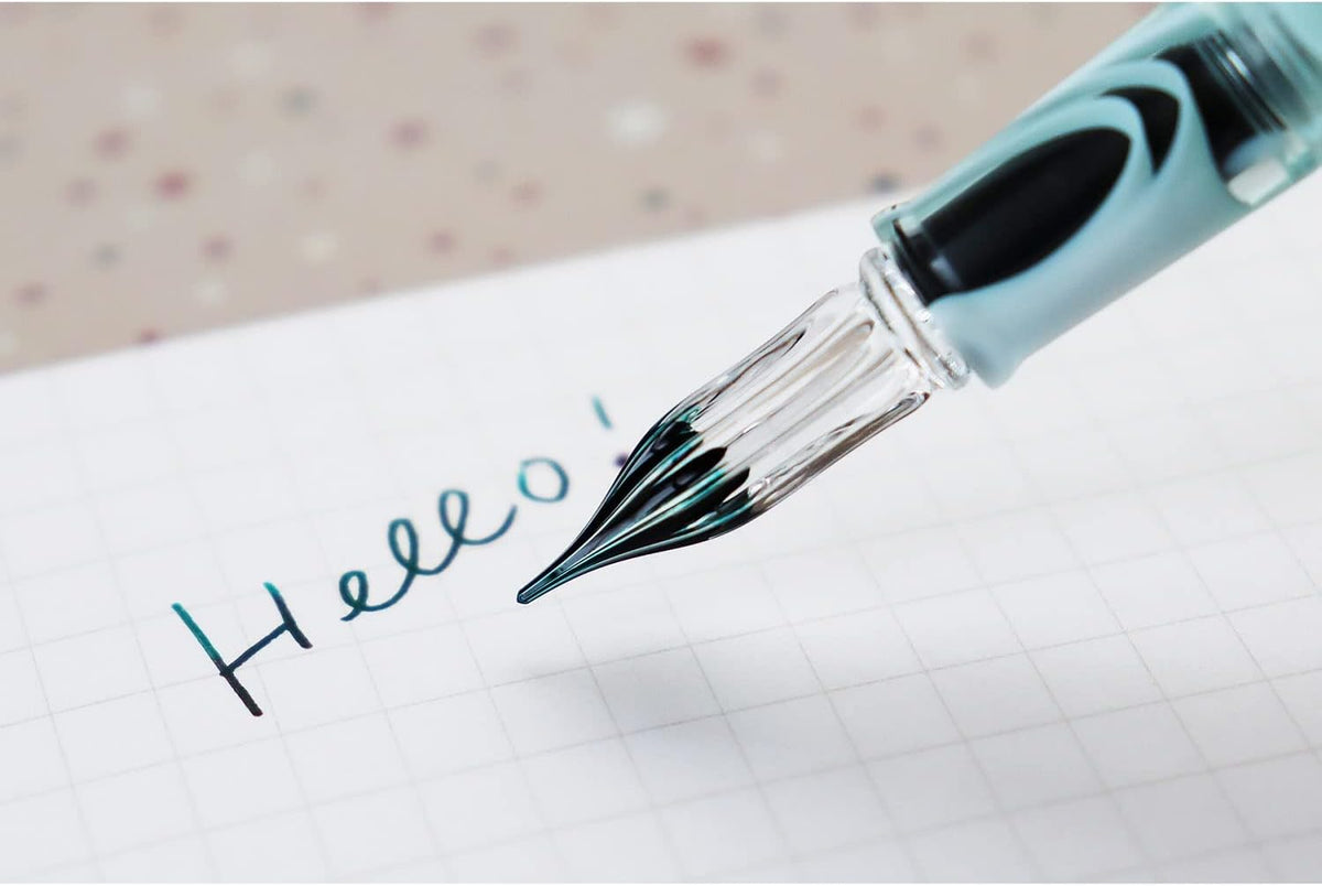 Teranishi - Guitar Glass Dip Pen with Cap - Aurora Borealis (4 colours)