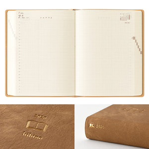 Midori 2026 Diary Hibino A6 Camel - Preorder