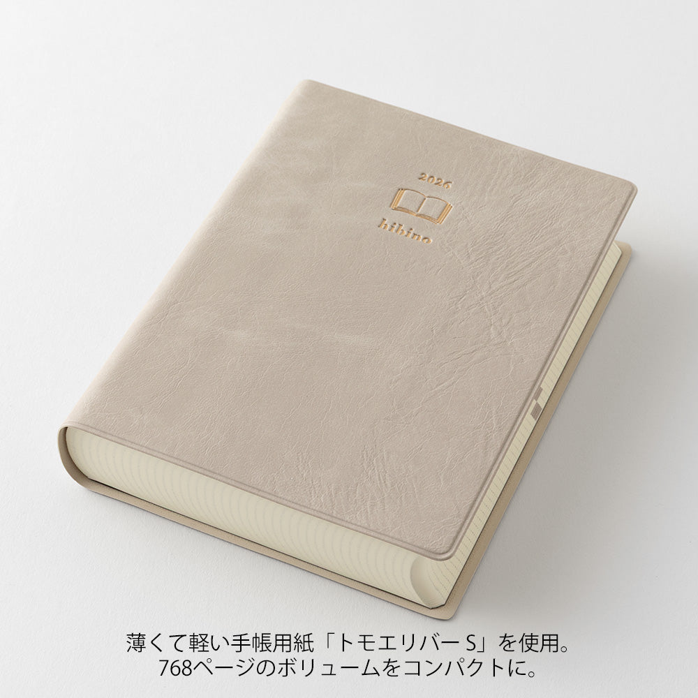Midori 2026 Diary Hibino A6 Grey (limited colour)