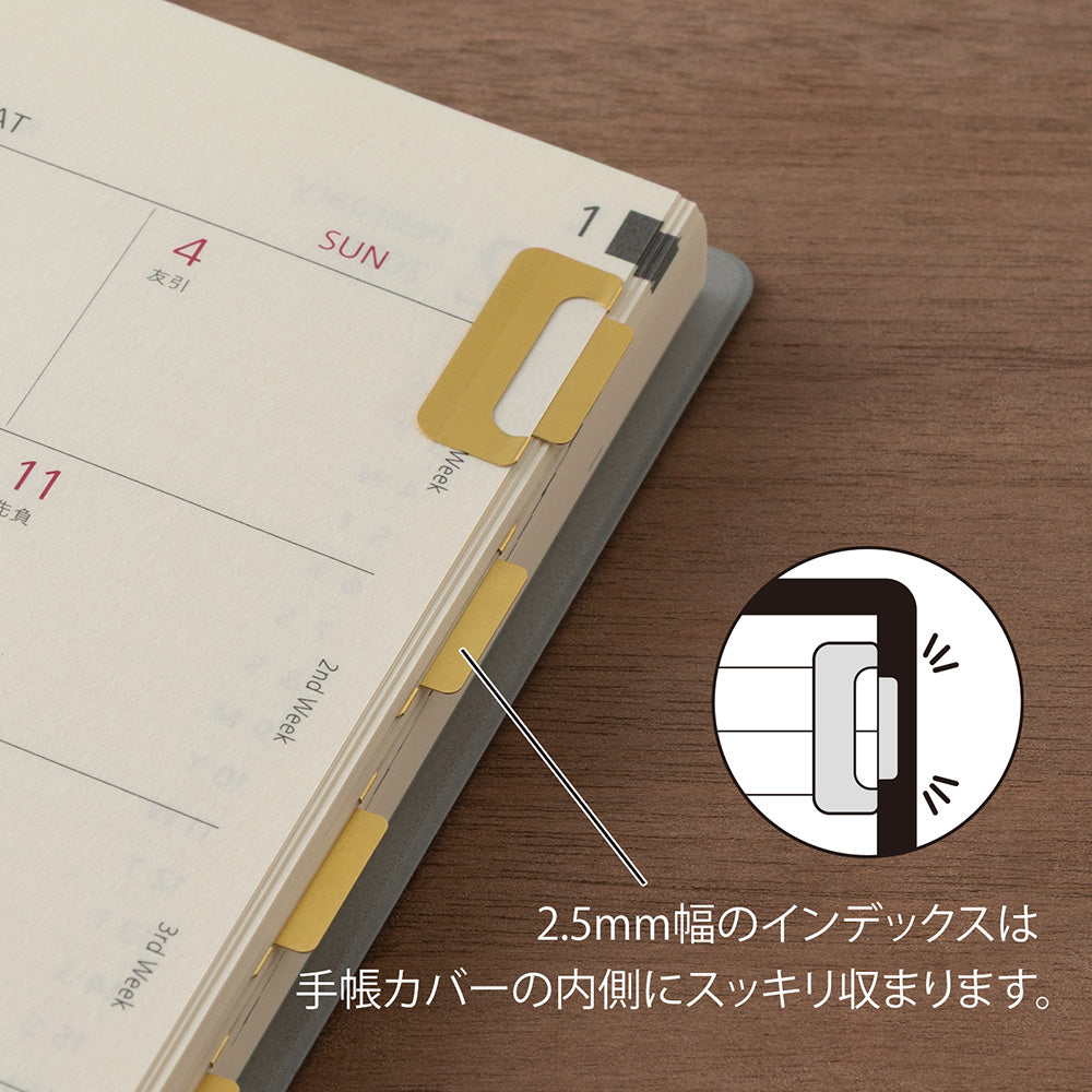 Midori Chiratto brass - Index Clips