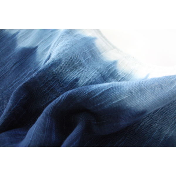 Nagao Orifu natural indigo-dyed scarf (cotton)