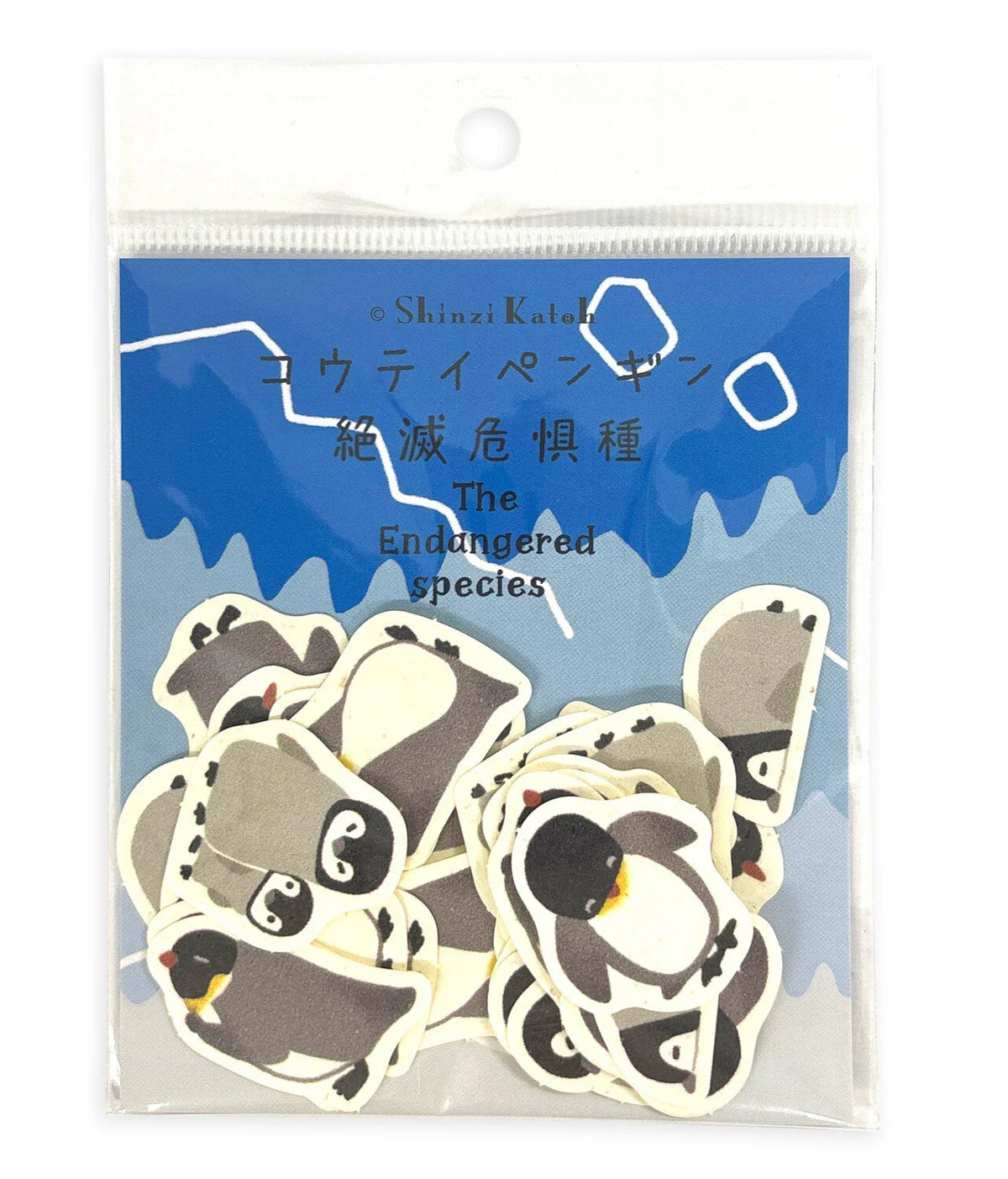 Shinzi Katoh - Banana paper flake stickers - Endangered species (3 patterns) - NOMADO Store 