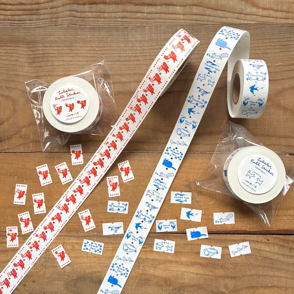 Itsuko Naka - Label roll stickers (2 types) - NOMADO Store 