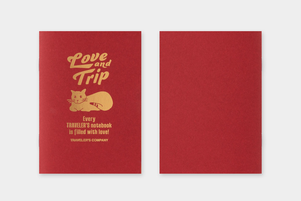 TRAVELER'S notebook Passport Size Refill LOVE AND TRIP Red
