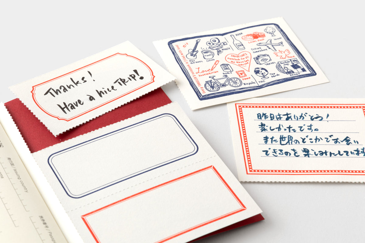 TRAVELER'S notebook Passport Size Refill LOVE AND TRIP Red