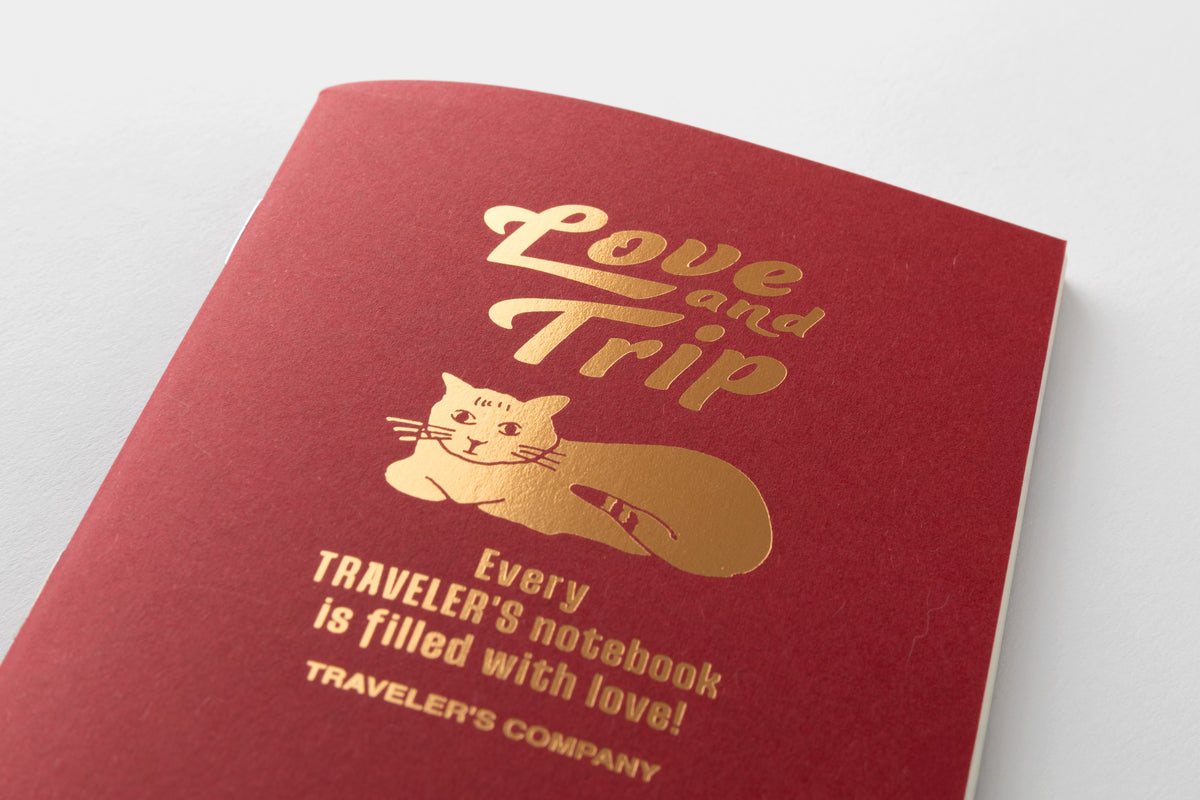 TRAVELER'S notebook Passport Size Refill LOVE AND TRIP Red
