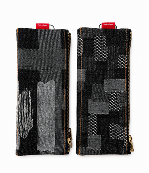 Luddite Pen Case Canvas 8-Go (denim patchwork 2 patterns)