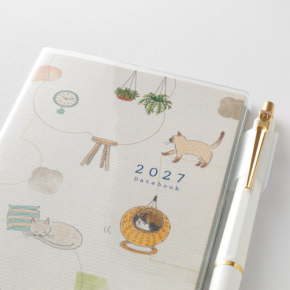 MIDORI Pocket Diary 2027 – B6 Slim – Cat