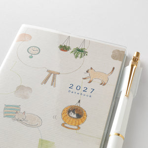 MIDORI Pocket Diary 2027 – B6 Slim – Cat