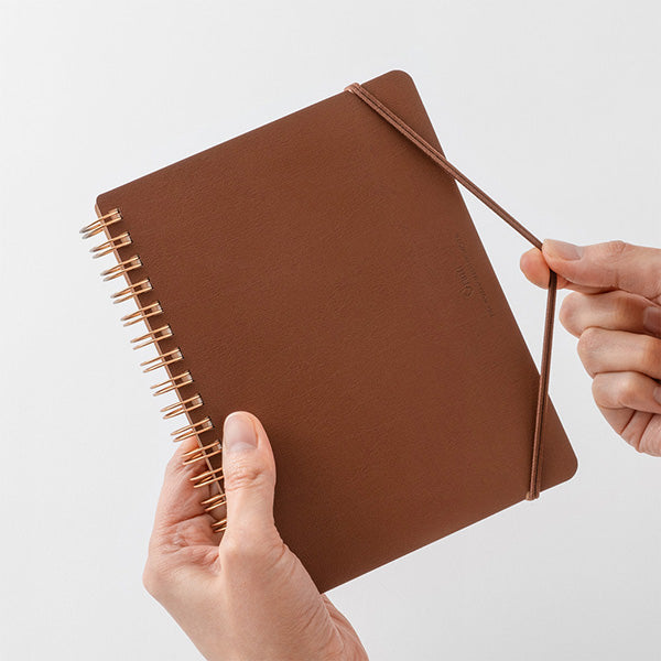 Midori Grain Notebook B6 – Dark Brown