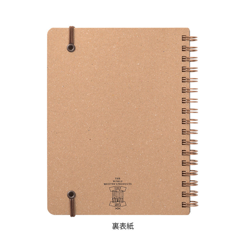 Midori Grain Notebook B6 – Red