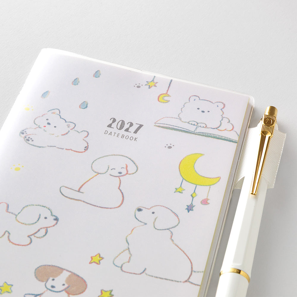 MIDORI Pocket Diary 2027 – B6 Slim – Dog