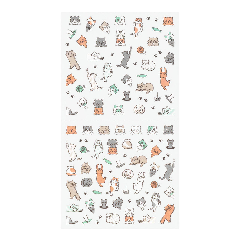 MIDORI Planner Stickers – Line – Cat