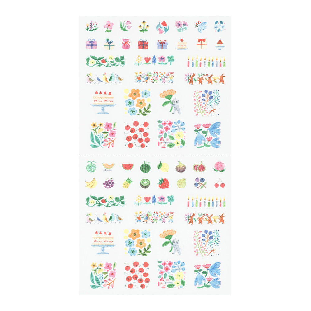 MIDORI Planner Stickers – Margin flower