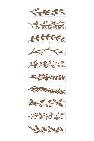 Shachihata Rotating decoration stamp (2 patterns - mini) - NOMADO Store 
