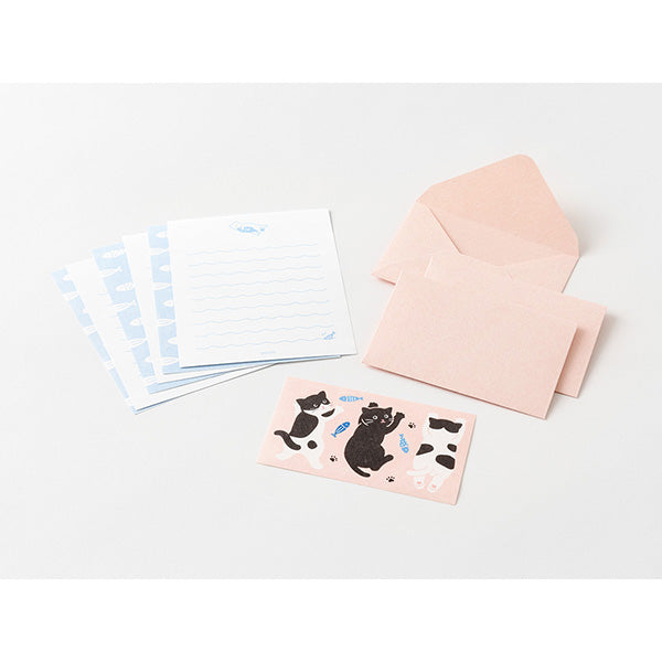 Midori Mogu Mogu Mini Letter Set – Cats & Dogs (2 patterns)