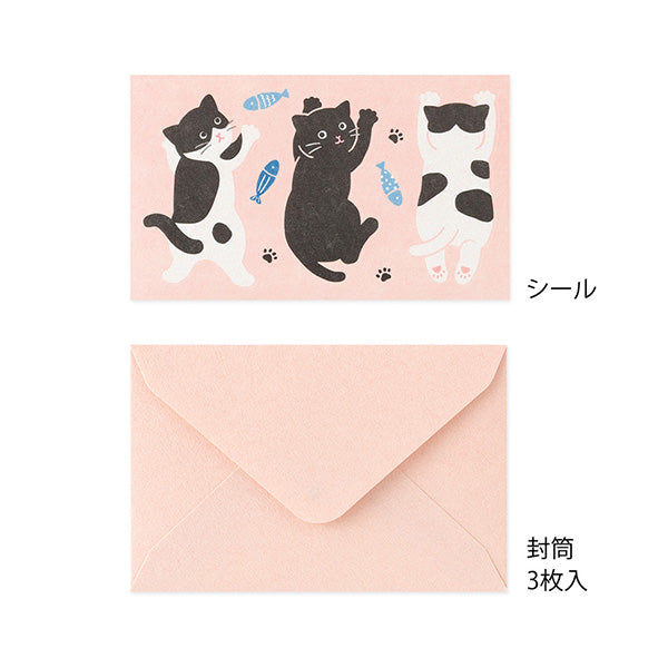 Midori Mogu Mogu Mini Letter Set – Cats & Dogs (2 patterns)