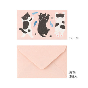 Midori Mogu Mogu Mini Letter Set – Cats & Dogs (2 patterns)