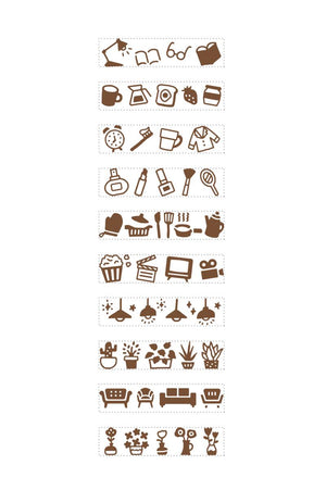 Shachihata Rotating decoration stamp (2 patterns - mini) - NOMADO Store 