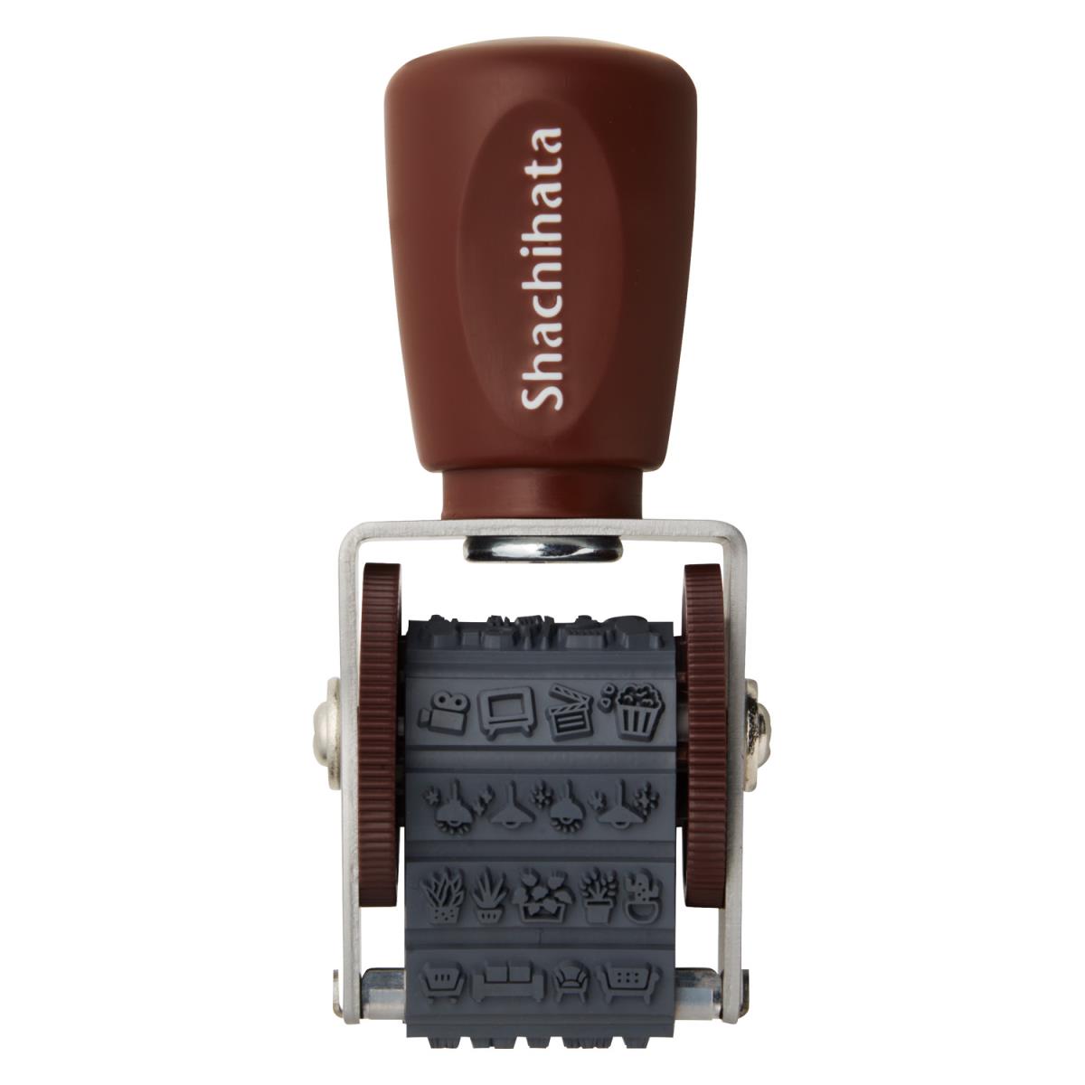 Shachihata Rotating decoration stamp (2 patterns - mini) - NOMADO Store 