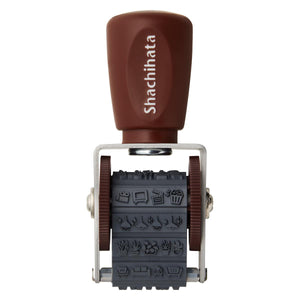 Shachihata Rotating decoration stamp (2 patterns - mini) - NOMADO Store 
