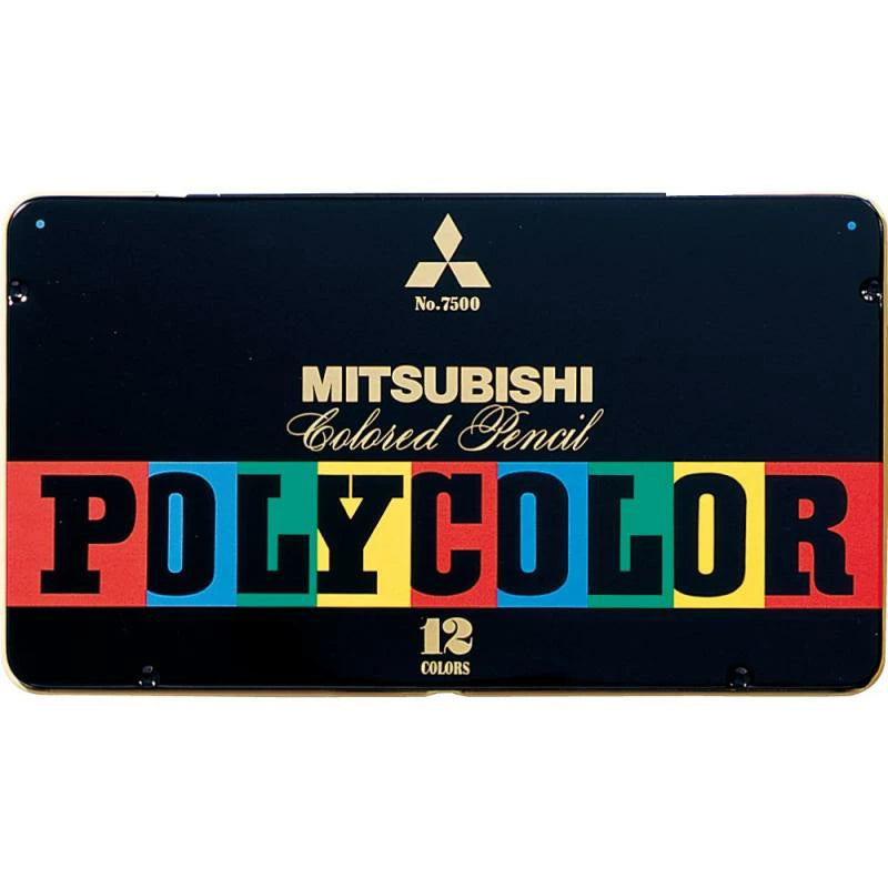 Mitsubishi Polycolor 7500 – Set of 12 Coloured Pencils - NOMADO Store 