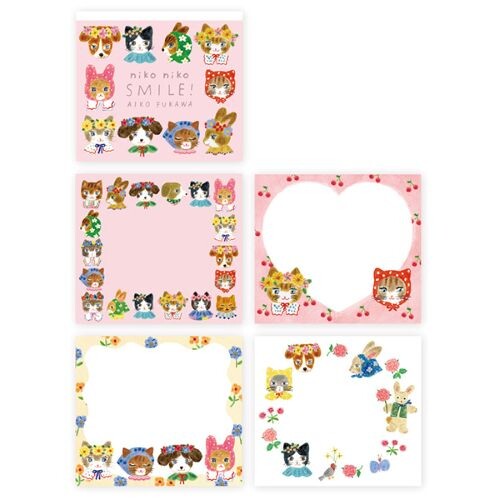 Cozyca X Aiko Fukawa- Memo pad - (3 patterns)