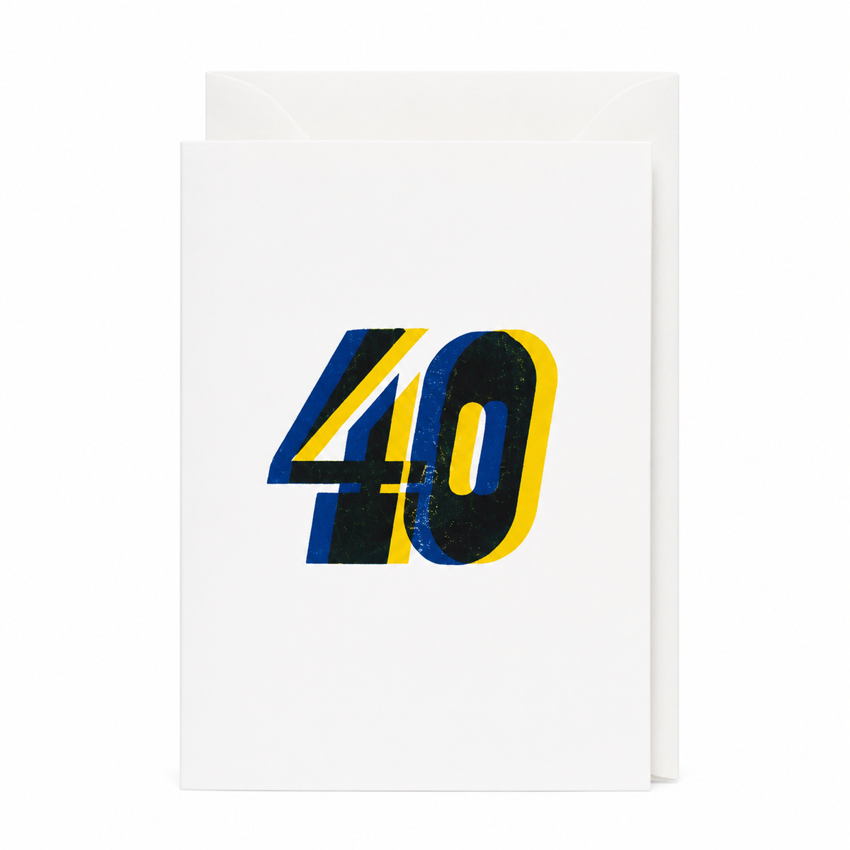 Nomado Kappan "40" Letterpress Birthday Card - NOMADO Store 