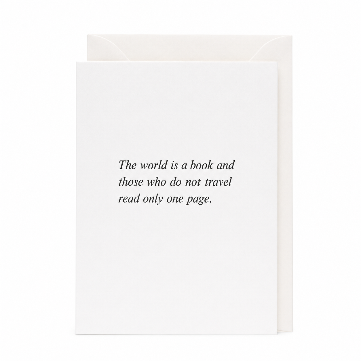 Nomado Kappan "Travel" Letterpress Card