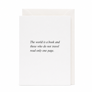 Nomado Kappan "Travel" Letterpress Card - NOMADO Store 