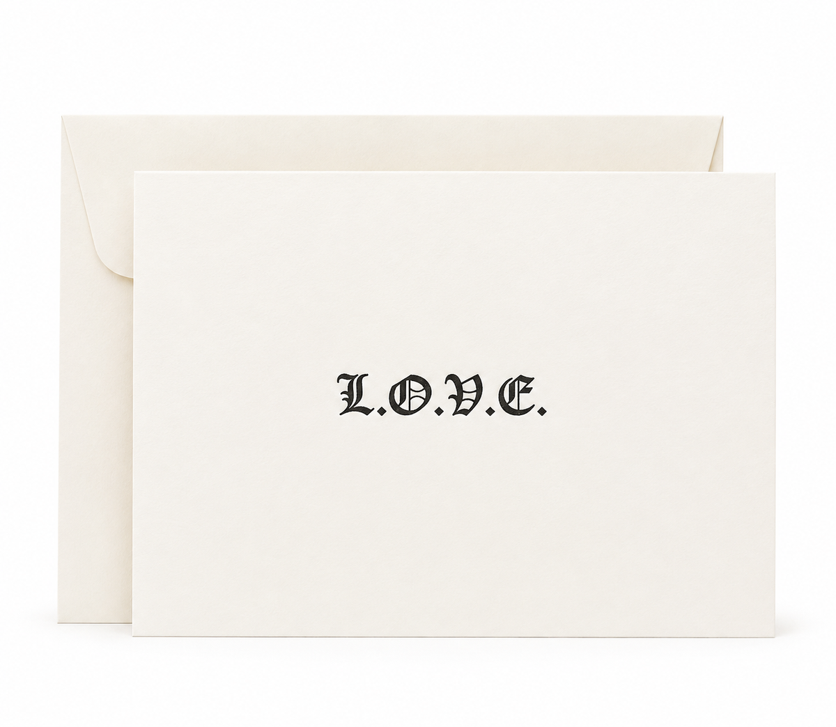 Nomado Kappan - L.O.V.E. – Letterpress Love Card