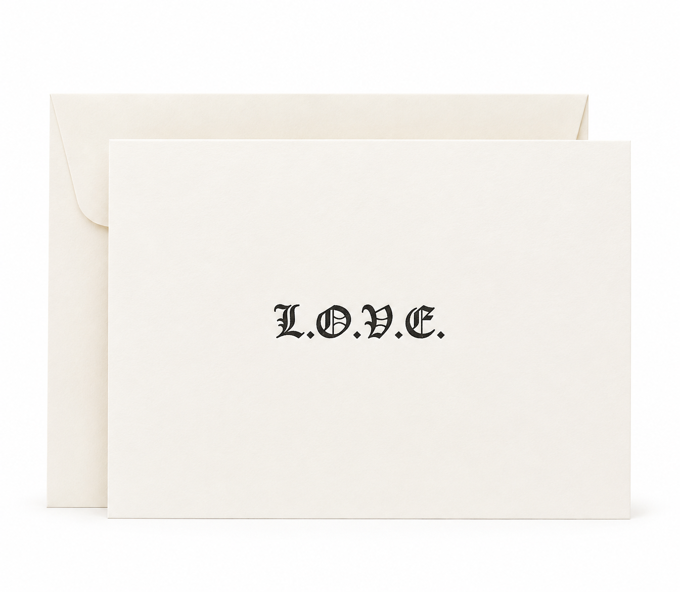 Nomado Kappan - L.O.V.E. – Letterpress Love Card